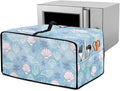 Toaster Oven Cover Faux Linen Polyester Appliances Dust Cover for Convection Toaster Oven Air Fryer with Top Handle Side Pockets Shell Print