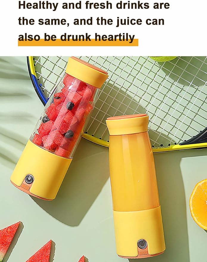 Portable Blender Personal Blender for Shakes Personal Size Blenders with USB Rechargeable Mini Fruit Juice Mixer Mini Juicer Smoothie Blender Bottles Travel 300ML