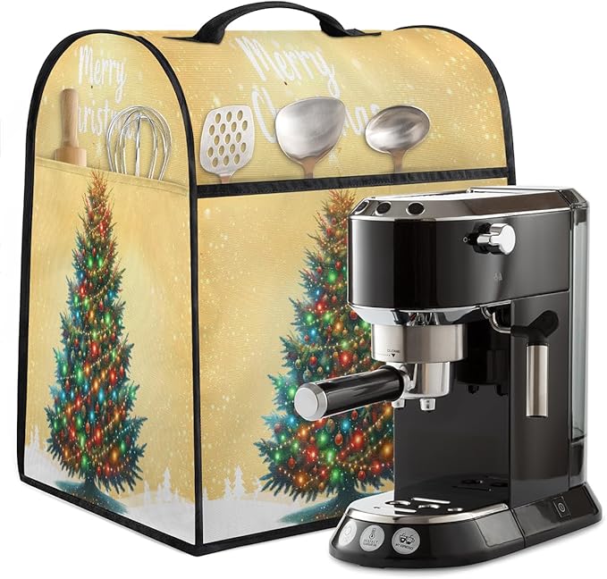cfpolar Kitchen Aid Mixer Cover Compatible with 6-8 Quarts Christmas Tree Xmas Stand Mixer Cover Kitchen Aid Mixers Accessories Appliance Organizer Bag Dust Covers with Zipper Pocket