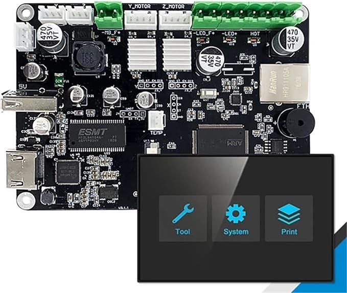 Controller Board for ChiTu L HDMI H1 32 Bit Mainboard for 4k LCD Resin 3D Printer Part(Only Board13.3 4k firmware)