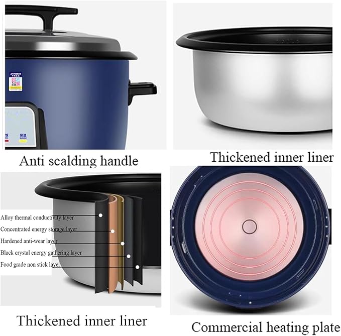 Large Rice Cooker (8L-45L) Canteen Commercial Hotel Home Old-fashioned Large Capacity Rice Cooker 8-60 PeopleUS/EU Used(28L)