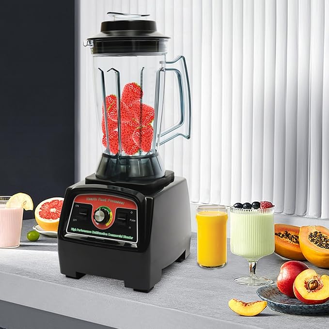 Professional 2800W High-Speed BlenderBlender Pitcher With 304 Stainless Steel Blade3.9L Large Capacity With 57000 Rpm Overload Protection Ideal For Home And Commercial Kitchen Use