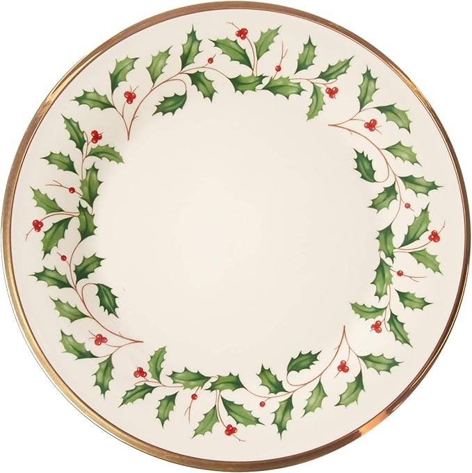 Lenox 883430 Holiday 3-Piece Place Setting Christmas Set Hosting Red &amp Green
