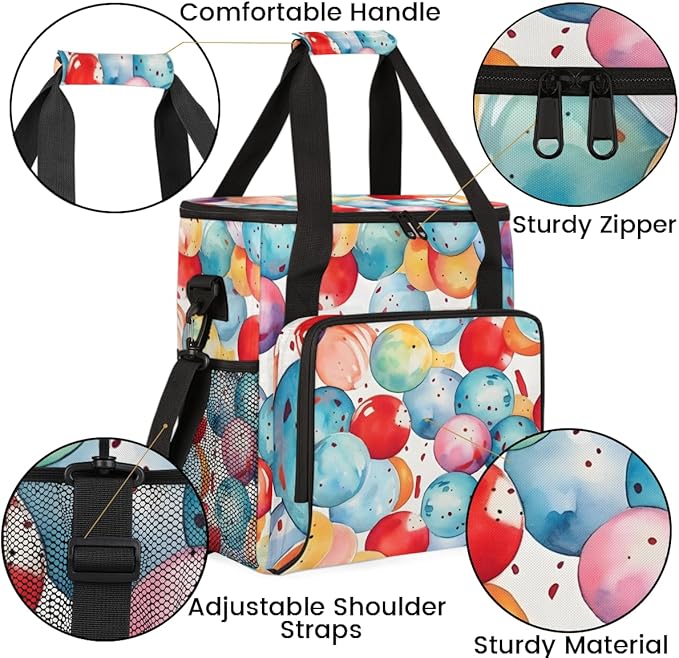 Abstract Sport Ball Coffee Maker Carrying Bag Portable Travel Storage Tote Bag Compatible with K-Mini or K-Mini Plus Single Serve Coffee Brewer Carrying Case with Multiple Pockets &amp Shoulder Str