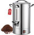 Commercial Coffee Urn 24L 160Cup Stainless Steel Quick Brew Hot Dispenser for Catering Commercial Grade Large Capacity Coffee Maker For Meeting Rooms Church School Stainless Steel