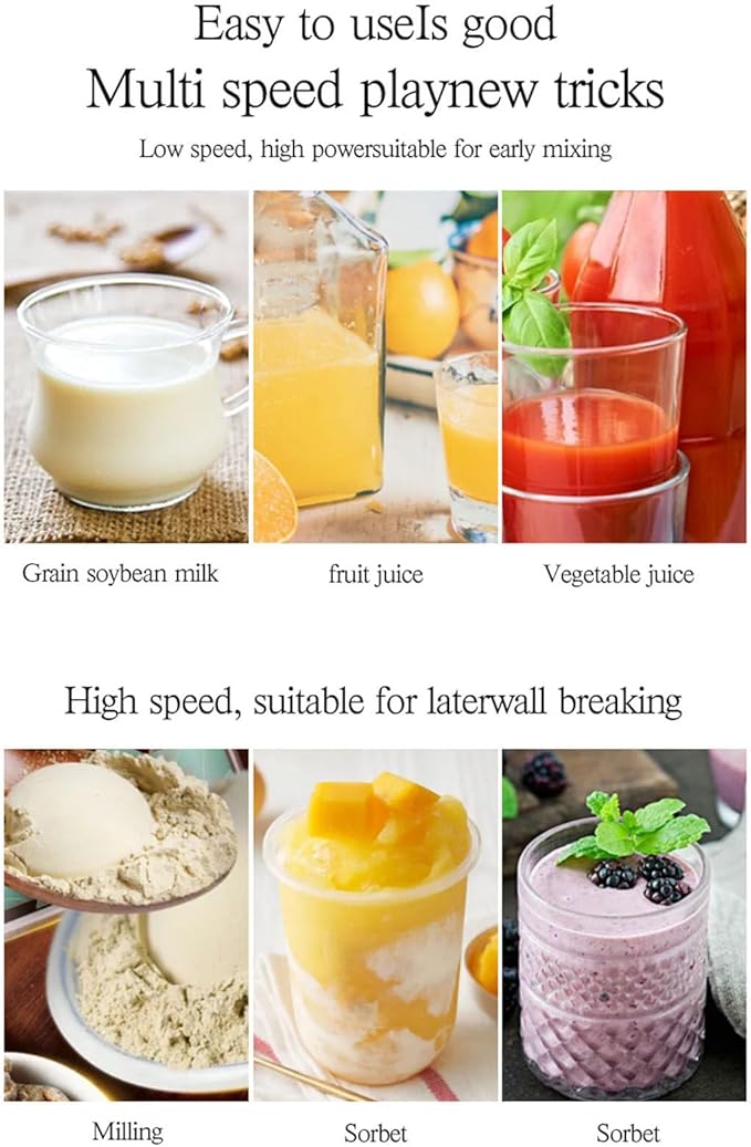 1.8L Ice Crusher Touch Soybean Milk Fruit Juice Regulation Timing Sound Insulation with Cover Milk Tea Shop Smoothie MachineC