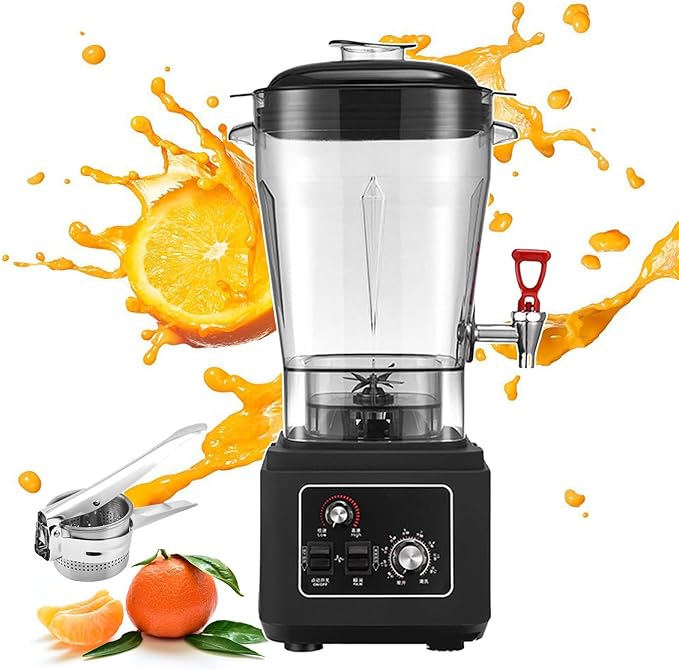 2900w Standing Mixer And Smoothie Maker Soy Milk Machine With Soundproof Cover Commercial Juicer With Timer For Restaurants Bars Snack Bars Coffee Shops (11l/15l/19l)11L