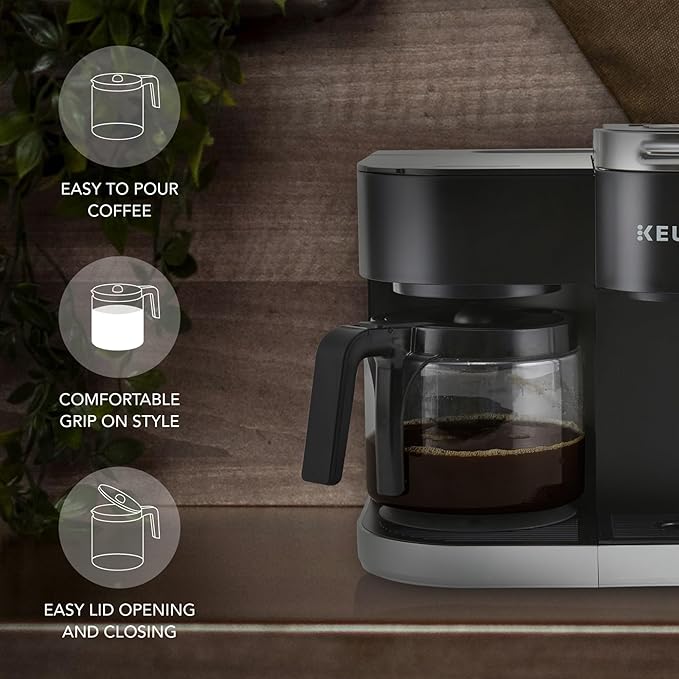 12-Cup Carafe Replacement Only Compatible with keurig-K Duo Single Serve 5100 Model Will Not Fit keurig-K Duo Essentials Single Serve Coffee Maker and K-Duo Hot &amp Ice