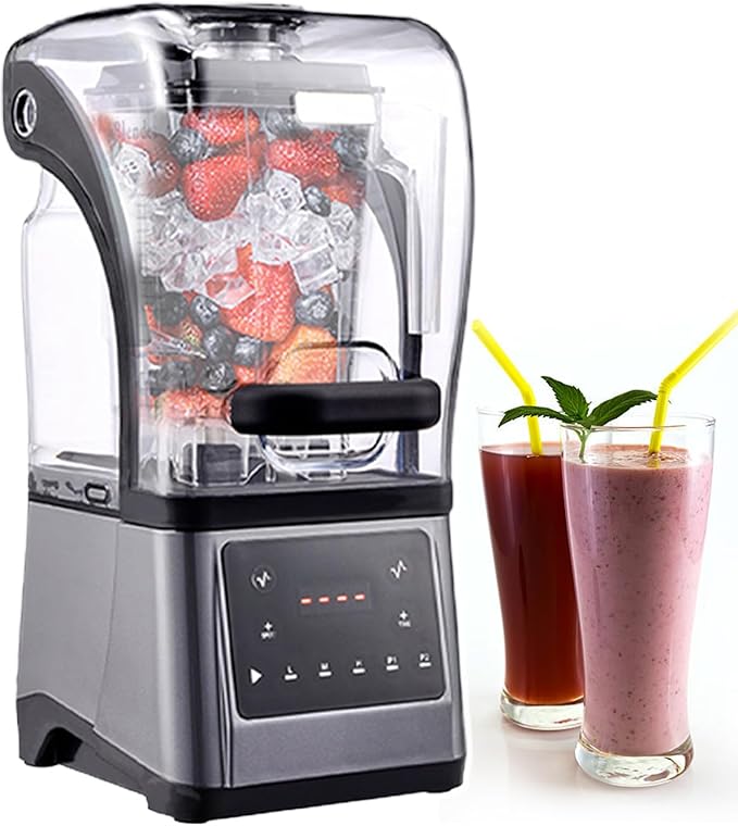Blender Smoothie Maker 2200 W Powerful Blender for Kitchen with 1.6 L Thickened Container &amp 6 Sharp Blades with Sound Enclosure for Shakes Smoothies Ice Crushing Fruits