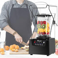Commercial Blender with Soundproof Shield 70 Oz Quiet Professional Blenders Self-Cleaning Quiet Sound Enclosure 2200W Professional Blender for Kitchen220V