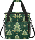 Xmas Tree Christmas Coffee Maker Carrying Bag Portable Travel Storage Tote Bag Compatible with K-Mini or K-Mini Plus Single Serve Coffee Brewer Carrying Case with Multiple Pockets &amp Shoulder Str