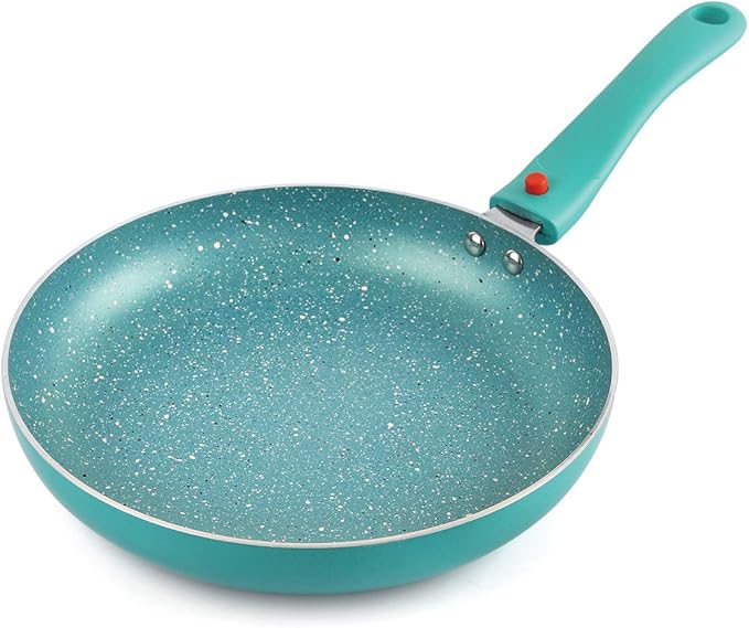 Cookwell Granite Induction Base Non-Stick Aluminium Cookware Set 3-Pieces Green