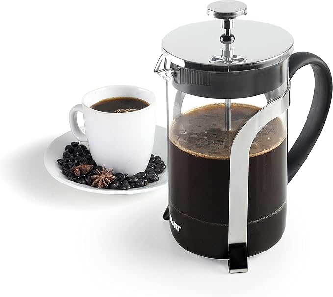 IBILI - 600 ml Borosilicate and 18/10 Stainless Steel Piston Coffee Maker
