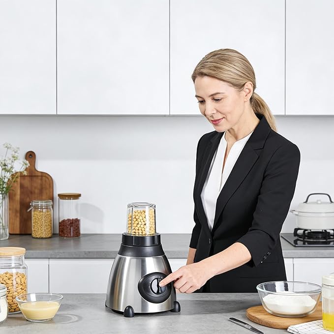 Blender For Smoothies -18.5 * 38cm Countertop Blenders To-go Cup | Food Processor Seasoning Maker | Food Blender | Ice Crushing Fruits Self-Cleaning Speed Adjustable
