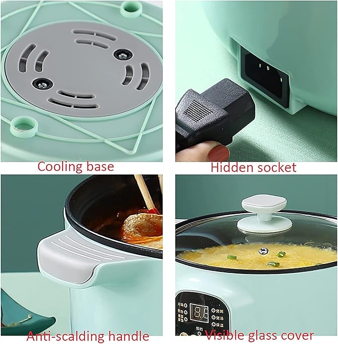 Household Electric Rice Cooker Household Multifunctional All-in-one Rice Cooker/Frying Pan/Wok/Soup Pot Non-Stick Inner Pot For 1-4 People