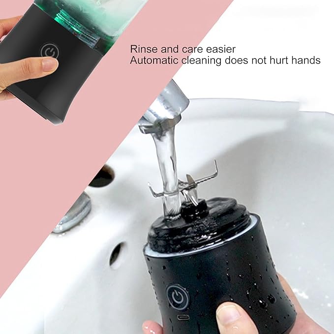 Portable Blender Large Capacity 600ml Rechargeable Crush Ice Fruit Vegetable Compact Premium Material Plastic Stainless Steel 4000mah Lithium Battery 18000rpm Motor