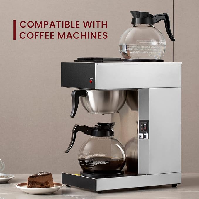 SYBO Coffee Pot Decanter 12-Cup Glass Coffee Decanter Black
