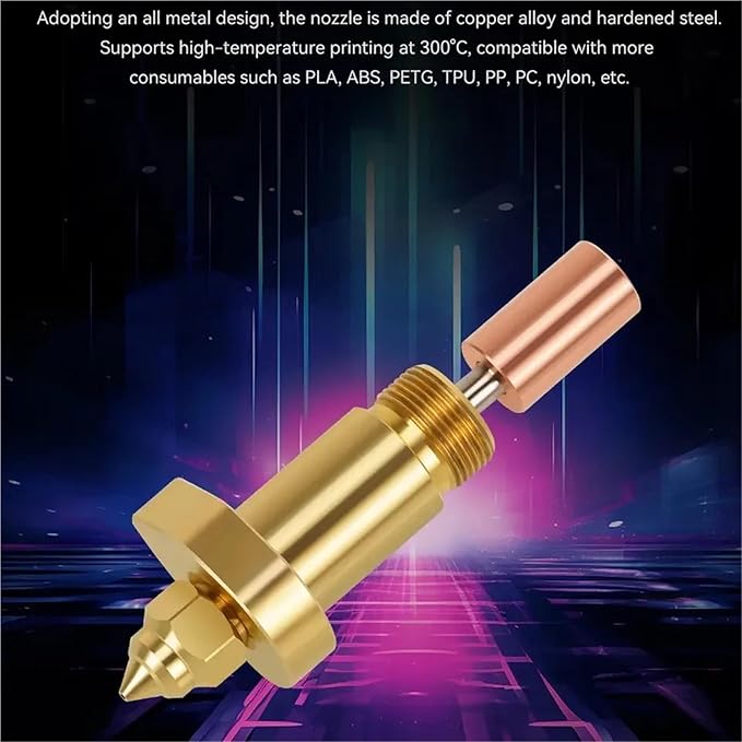 Hot end for K1 HOTEND for Creality K1/K1 Max Hotend Kit Ceramic Heating Block Kit 300°C Extruder Hotend Kit for Creality K1 Upgrade(2 (pcs))