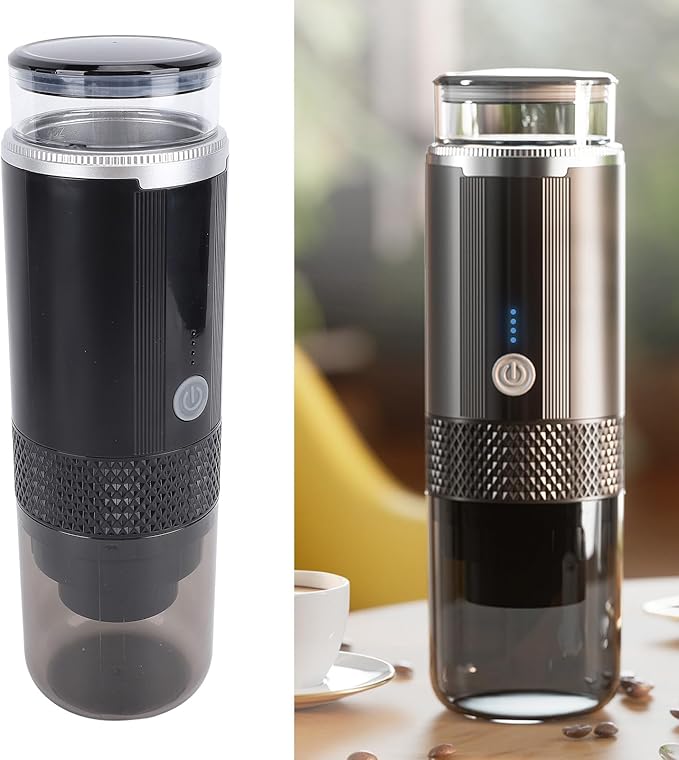 Portable Coffee Machine 170ml Cordless Electric Coffee Maker with 1200mAh Battery for Ground and Capsules Travel Camping Office