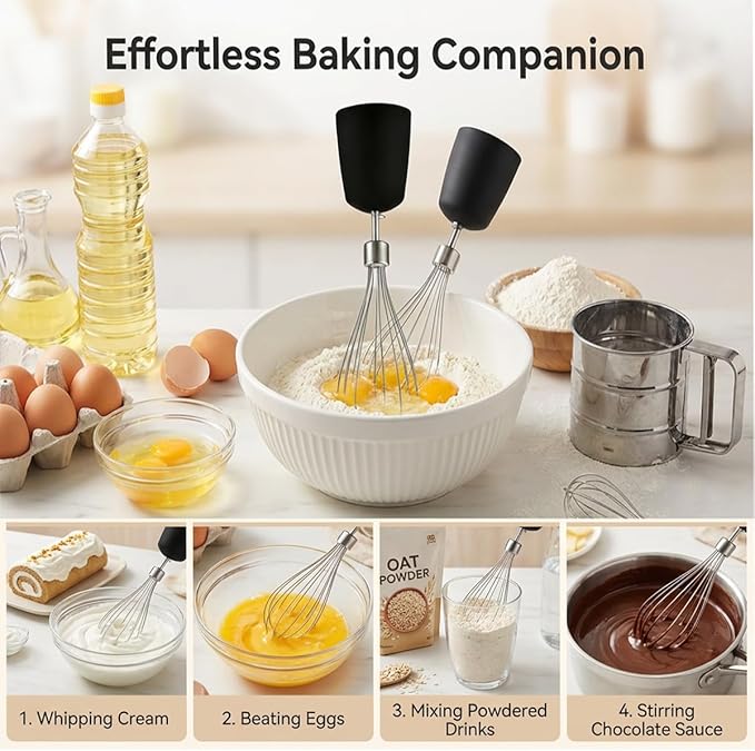 Megawise HB-2035 5-in-1 Immersion Hand Blender 800W Ultra-Powerful Stick Blender with Variable Speed &amp Turbo Stainless Steel Shaft Includes Whisk Frother Chopper Bowl &amp 600ml Beaker