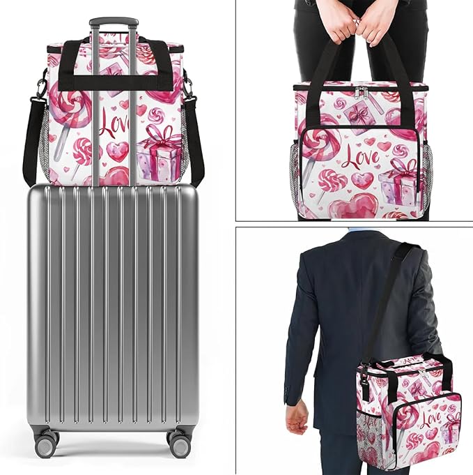 Coffee Maker Travel Bag Compatible with Keurig K-Mini K-Mini Plus or Other Accessories Portable Coffee Maker Case with Shoulder Strap for Travel(Bag Only)