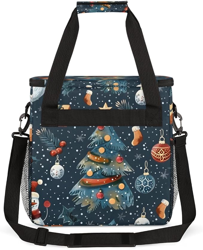 Magical Xmas Tree Coffee Maker Carrying Bag Portable Travel Storage Tote Bag Compatible with K-Mini or K-Mini Plus Single Serve Coffee Brewer Carrying Case with Multiple Pockets &amp Shoulder Strap