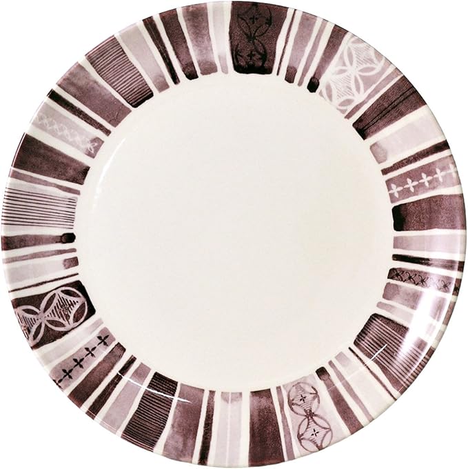 Tudor 16-Piece Premium Quality Round Porcelain Dinnerware SetBOHEME PURPLE Service for 4 See 10 Designs Inside!