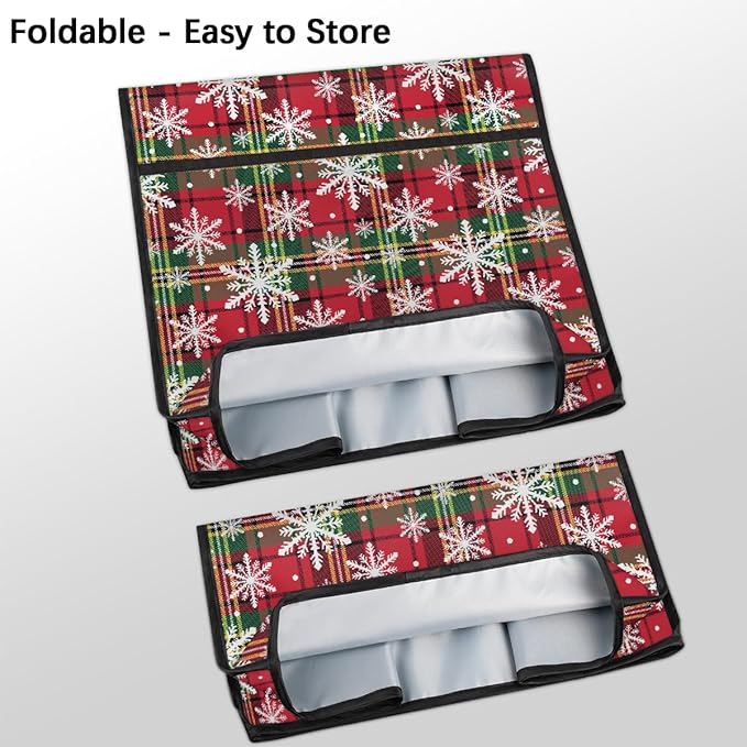 cfpolar Kitchen Aid Mixer Cover Compatible with 6-8 Quarts Christmas Snowflakes Xmas Stand Mixer Cover Kitchen Aid Mixers Accessories Appliance Organizer Bag Dust Covers with Zipper Pocket