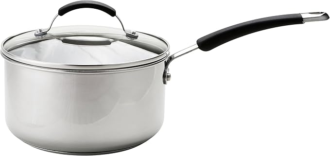 Meyer Induction Milkpan Saucepans and Frypan Set of 5-10 Year Guarantee 50.5 x 33 x 24.5 cm Silver
