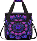 Mandala Circular Coffee Maker Carrying Bag Gradient Mandala Travel Storage Bag Compatible with K-Mini or K-Mini Plus Single Serve Coffee Brewer Carrying Case with Multiple Pockets &amp Shoulder Str