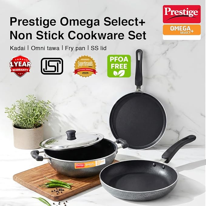 Prestige Omega Deluxe - 3-Piece Set