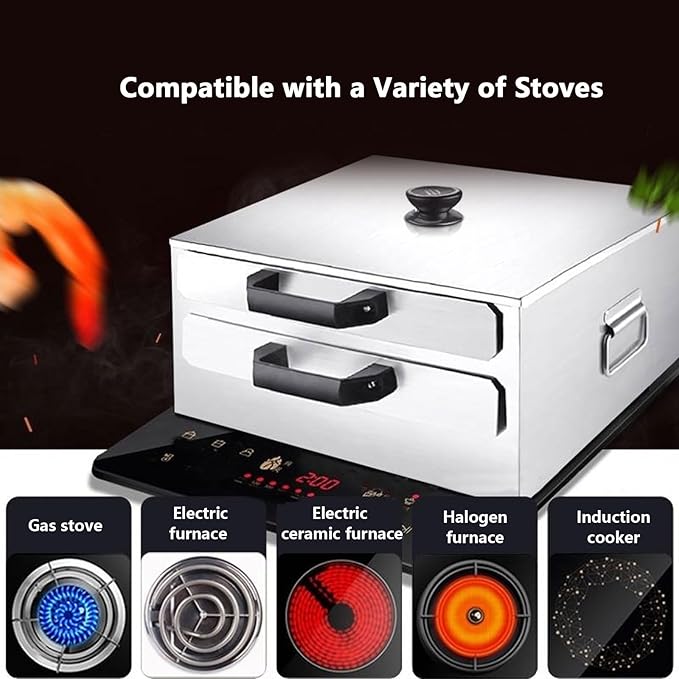 AIZYR Household Rice Roll Machine 304 Stainless Steel Steamed Vermicelli Roll Steamer Cooking Rice Noodle Roll Dumpling Hongkong Or Cantonese Foods