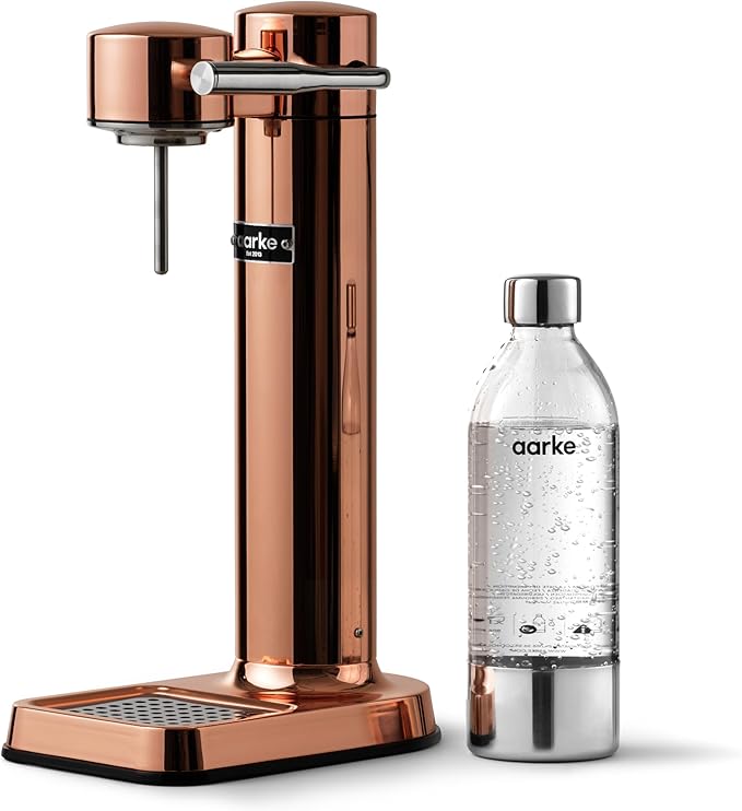 aarke - Carbonator III Premium Carbonator/Sparkling &amp Seltzer Water Maker with PET Bottle (Copper)