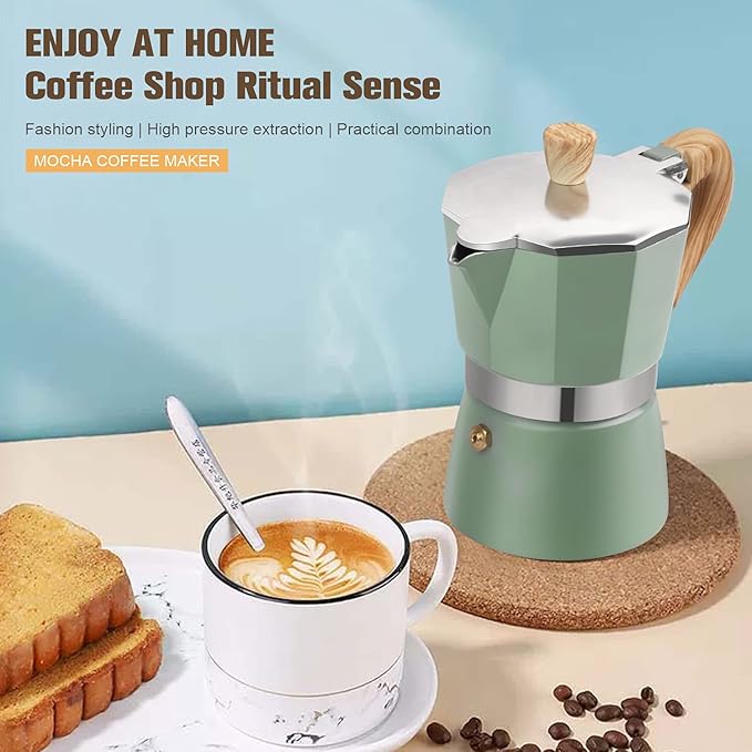 Aluminum Italian Espresso Machine Percolation Stove Burner Pot Coffee Moka Pot