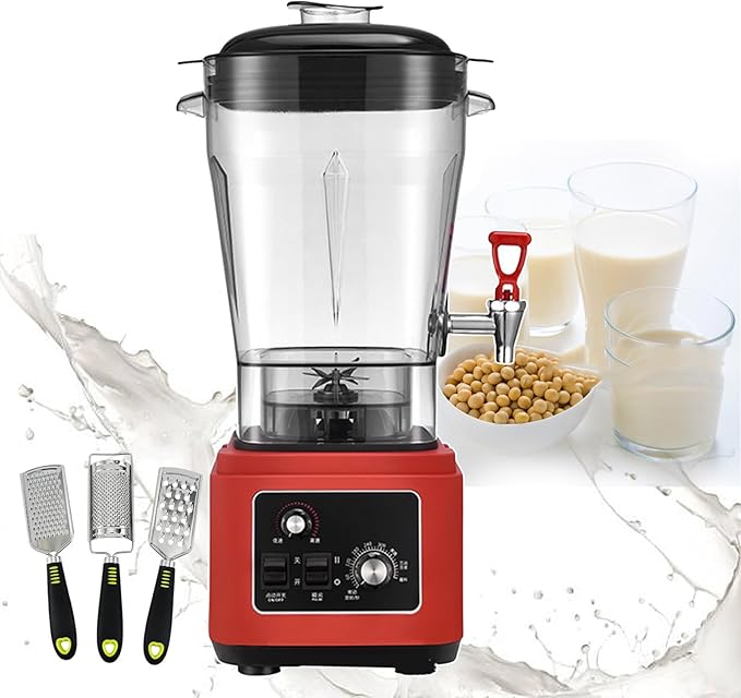2900w Commercial Stand Mixer 11l/15l/19l Large Capacity Juice Extractor Blender Multi Smoothie Maker Soy Milk Electric Beverage Machine (With 2 Graters And 1 Garlic Grinder)19L