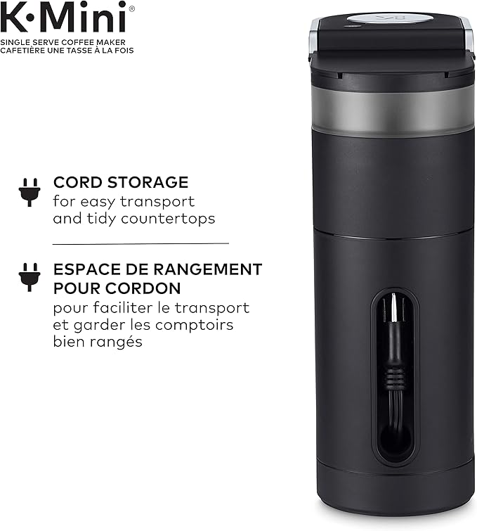 Matte Black Hot Beverage K-Mini Dispenser