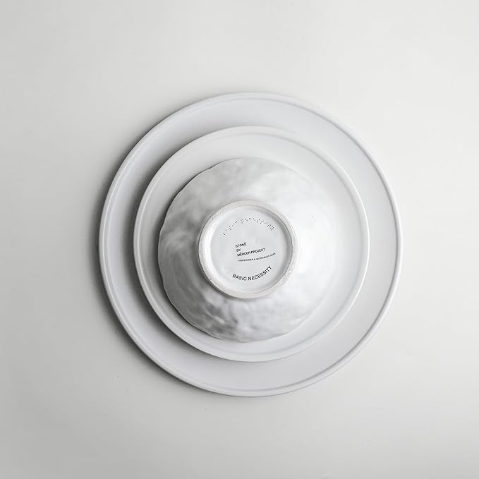 Stone by Mercer Project NENDO 16-Piece Dinnerware Set Stoneware White