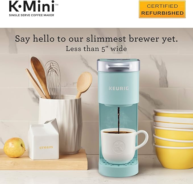 Keurig K-Mini Coffee Maker Certified Refurbished Oasis (Renewed)