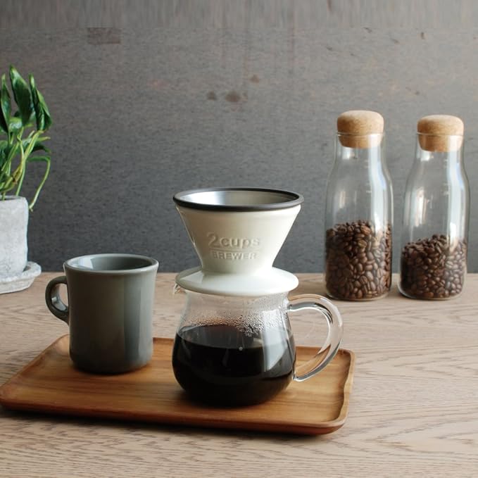 KINTO SCS 27629 Brewer 2 cups Porcelain White Coffee Dishwasher Safe