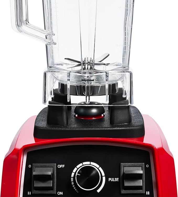Xuthusman 3HP 2 Liter Professional Milkshake &amp Juice Blender - Heavy Duty Commercial Power Blender - Smoothie Mixer - 2200W - Red