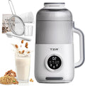 40oz Nut Milk Maker Machine 10 in 1 Automatic Soy Milk Maker for Homemade Almond Oat Soup Plant-Based Soybean Machine with Delay Start/Keep Warm/Boil Water/Self Cleaning/Quiet Blender White