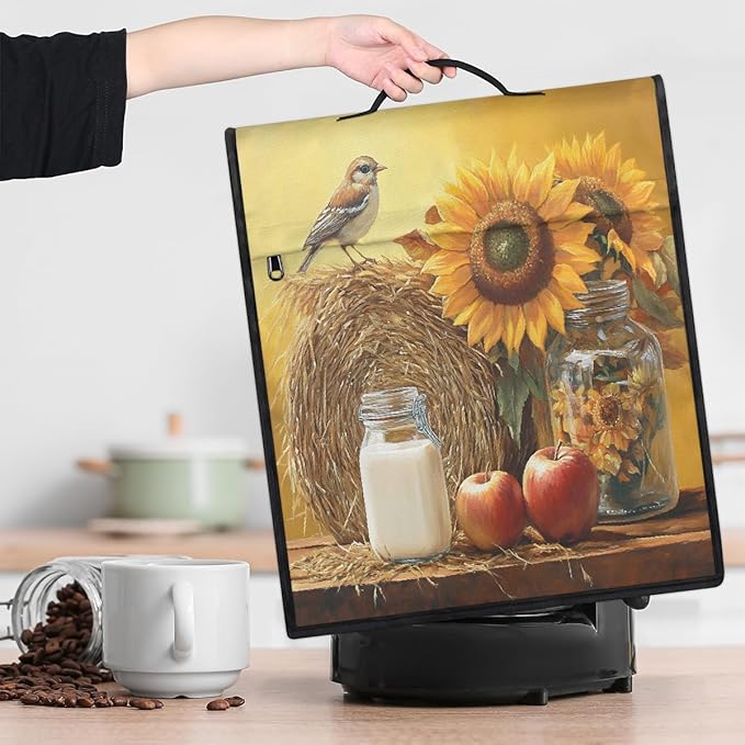 cfpolar Kitchen Aid Mixer Cover Compatible with 6-8 Quarts Sunflower Animal Bird Apples Stand Mixer Cover Kitchen Aid Mixers Accessories Appliance Organizer Bag Dust Covers with Zipper Pocket