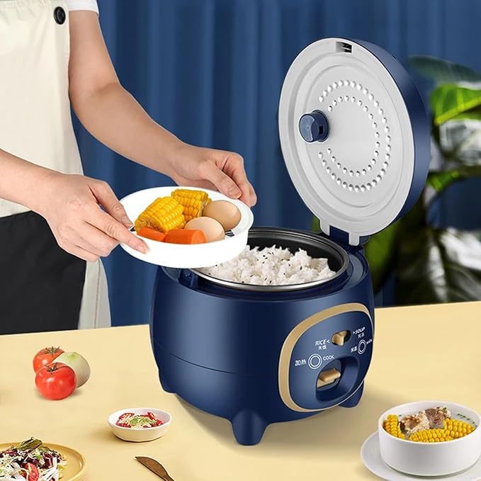 Rice Cookers Household Electric Rice Cooker 1.8L Multifunction Mini Food Heating Steamer Intelligent Automatic Soup Meal Cooking Pot Rice Maker