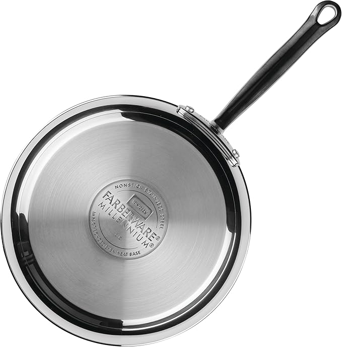 Farberware Millennium Stainless Steel Nonstick Cookware Set 10-Piece Pot and Pan Set Stainless Steel