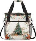 Abstract Tree Coffee Maker Carrying Bag Christmas Tree Travel Storage Bag Compatible with K-Mini or K-Mini Plus Single Serve Coffee Brewer Carrying Case with Multiple Pockets &amp Shoulder Strap