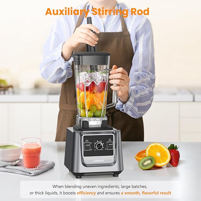 Blenders for Kitchen 2000W Blender for Smoothies 35000 RPM Professional Grade High-Speed Smoothie Blender with 68 oz Pitcher &amp 27 oz To-Go Cup for Shakes Ice Crushing and Frozen Fruit