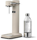 Aarke Carbonator lll Sparkling &amp Carbonation Water Machine Stainless Steel with PET BPA-Free Reusable Bottle Volume 1L/34 fl oz (Sand)
