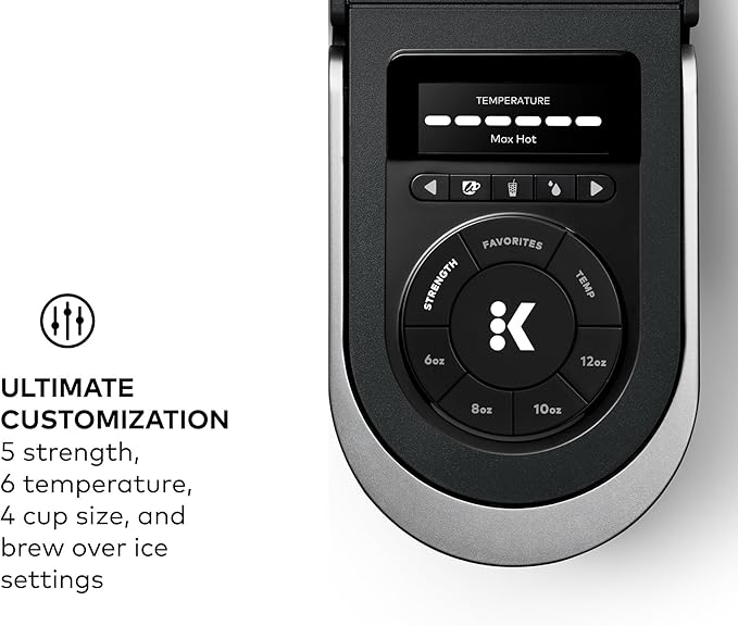 Keurig K-Supreme SMART Coffee Maker MultiStream Technology Brews 6-12oz Cup Sizes Black