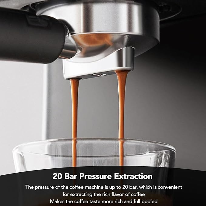 AYNEFY Coffee Maker 1050W Electric Coffee Maker Large 1.5L Water Tanks Detachable for Home Use Ideal Coffee Latte Making Efficient and Maintenance (US Plug 110V)