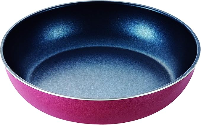 Pearl Metal Stack Plus HB-5625 Blue Diamond Coated Induction Cookware 3-Piece Set A Red